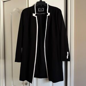 Black Blazer with White Trim by [Brand]